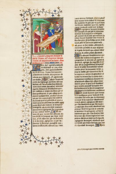 Nero Pauses for a Drink during the Mutilation of His Mother